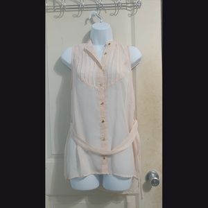 Lola, Sheer, Pink Blouse